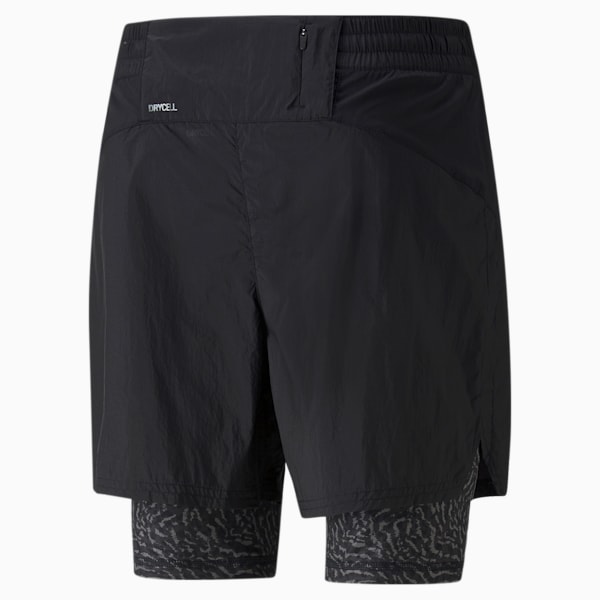 Shorts para correr de 5" FSTR 2-en-1 de tejido plano para hombre, Puma Black, extralarge